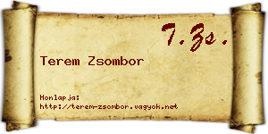 Terem Zsombor névjegykártya